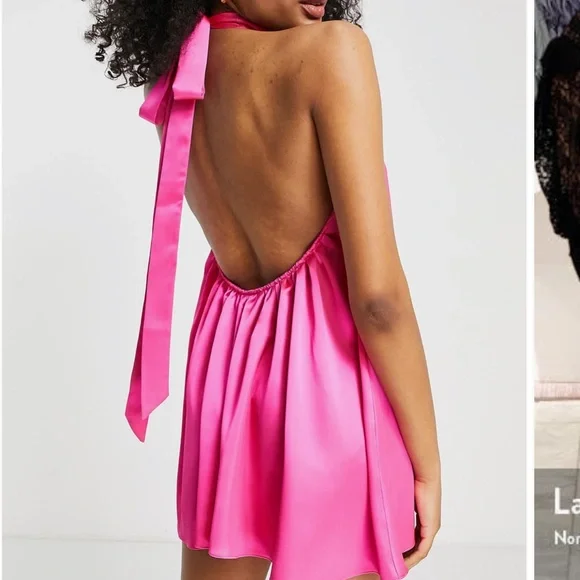 ASOS high neck backless romper - Picture 2 of 6